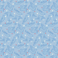 dove star in the merry and bright collection from Liberty of London fabrics