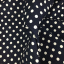 navy spotted fabric for dressmaking