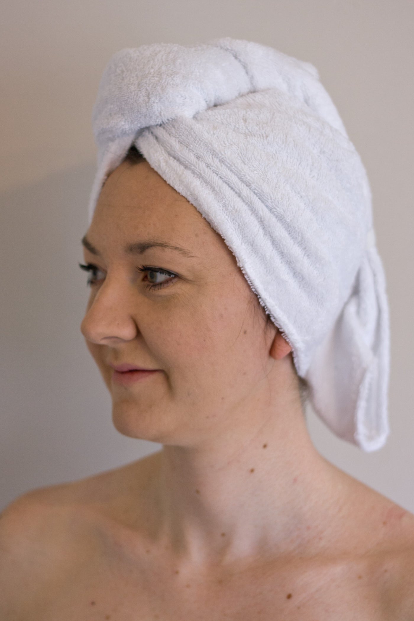 Terry towelling hair wrap