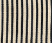 Black ticking canvas cotton fabric