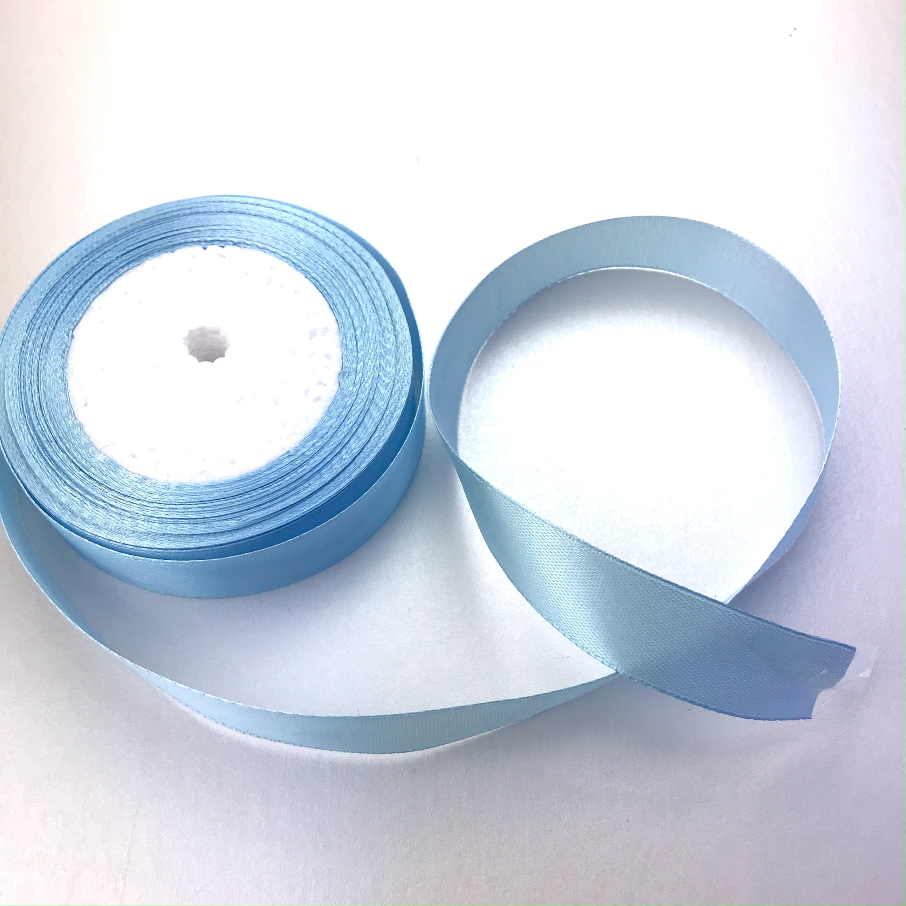 Satin Ribbon | Single Faced | Light Blue