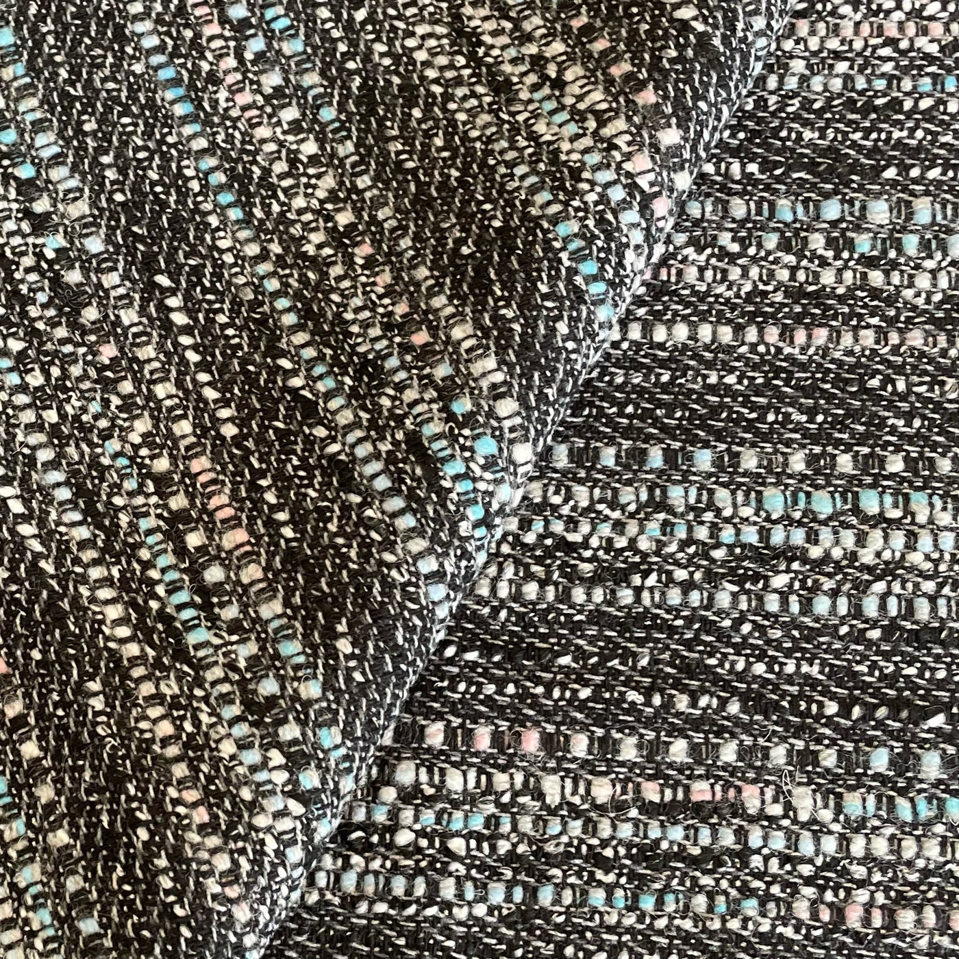 Multi Coloured Boucle Fabric