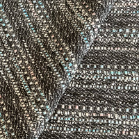 multicoloured boucle fabric, ideal for a jacket or coat, beautiful slubs of pink, turquoise 