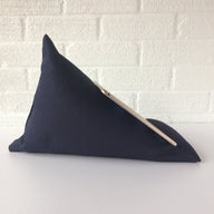 Navy Blue Plain Tablet or iPad Holder,  Bean Bag Cushion
