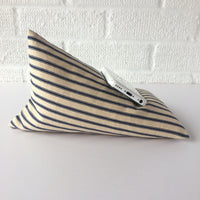 navy ticking  canvas iphone or smart phone bean bag holder