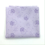 hearts and circles pattern from the Red Rooster basically hugs collection in purple