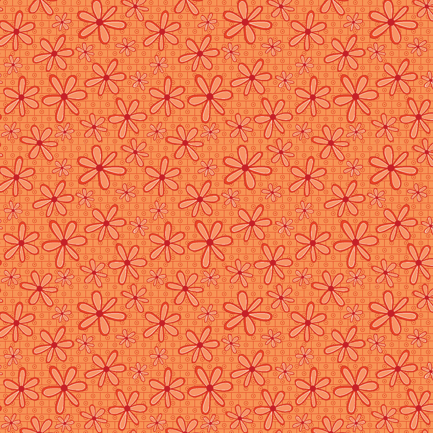 Red rooster basically hugs collection in orange daisy 25043