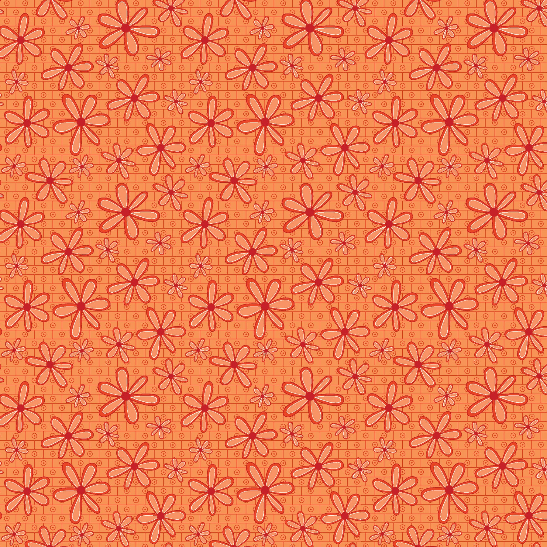 Red rooster basically hugs collection in orange daisy 25043