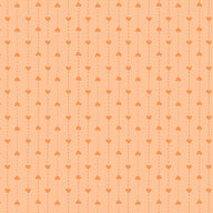 Off Cut | Red Rooster Basically Hugs Fabric Collection | Orange Small hearts Stripe 25044