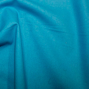 peacock blue plain cotton fabric from Rose and Hubble True Craft Cotton Range