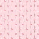 Pink heart stripes pattern from the basically hugs collection by Red Rooster