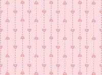 Pink heart stripes pattern from the basically hugs collection by Red Rooster