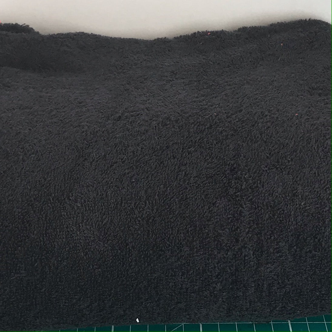 Black terry toweling fabric 100% cotton 150cm wide