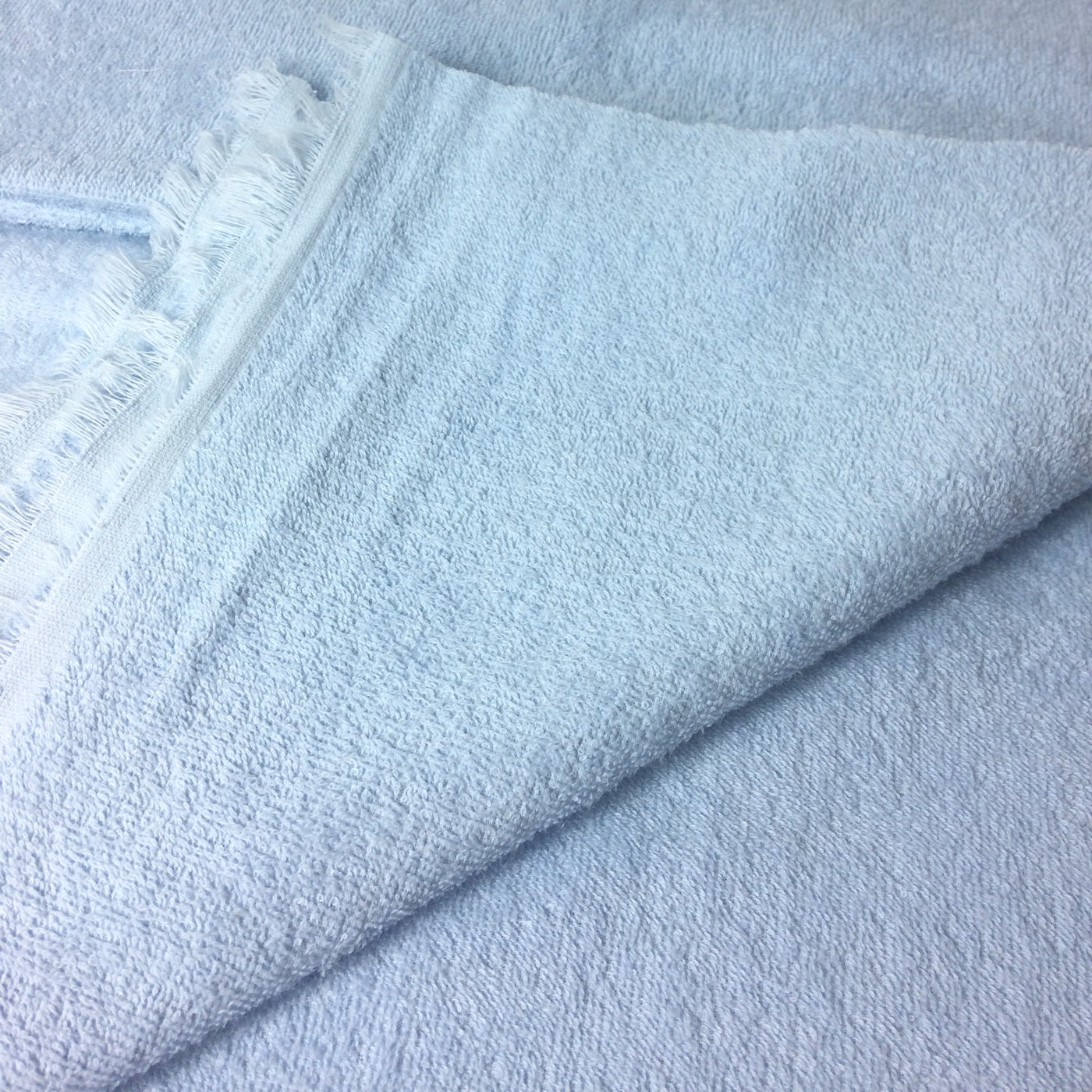 Blue terry toweling fabric 100% cotton 150cm wide