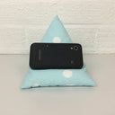 Big Blue Dot Phone Holder Bean Bag Cushion