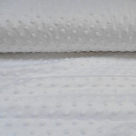 white dimple fleece supersoft fabric