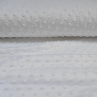 Off Cuts | White Dimple Fleece Fabric