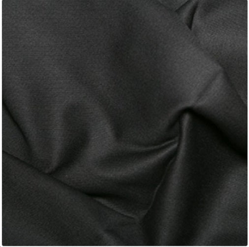 Black cotton drill fabric