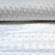 white dimple fleece supersoft fabric
