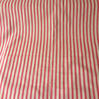 Pink ticking canvas fabric cotton