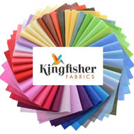 plain cotton fabric by Kingfisher Sew Simple Solids