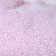 Pink terry toweling cotton fabric, 155cm wide