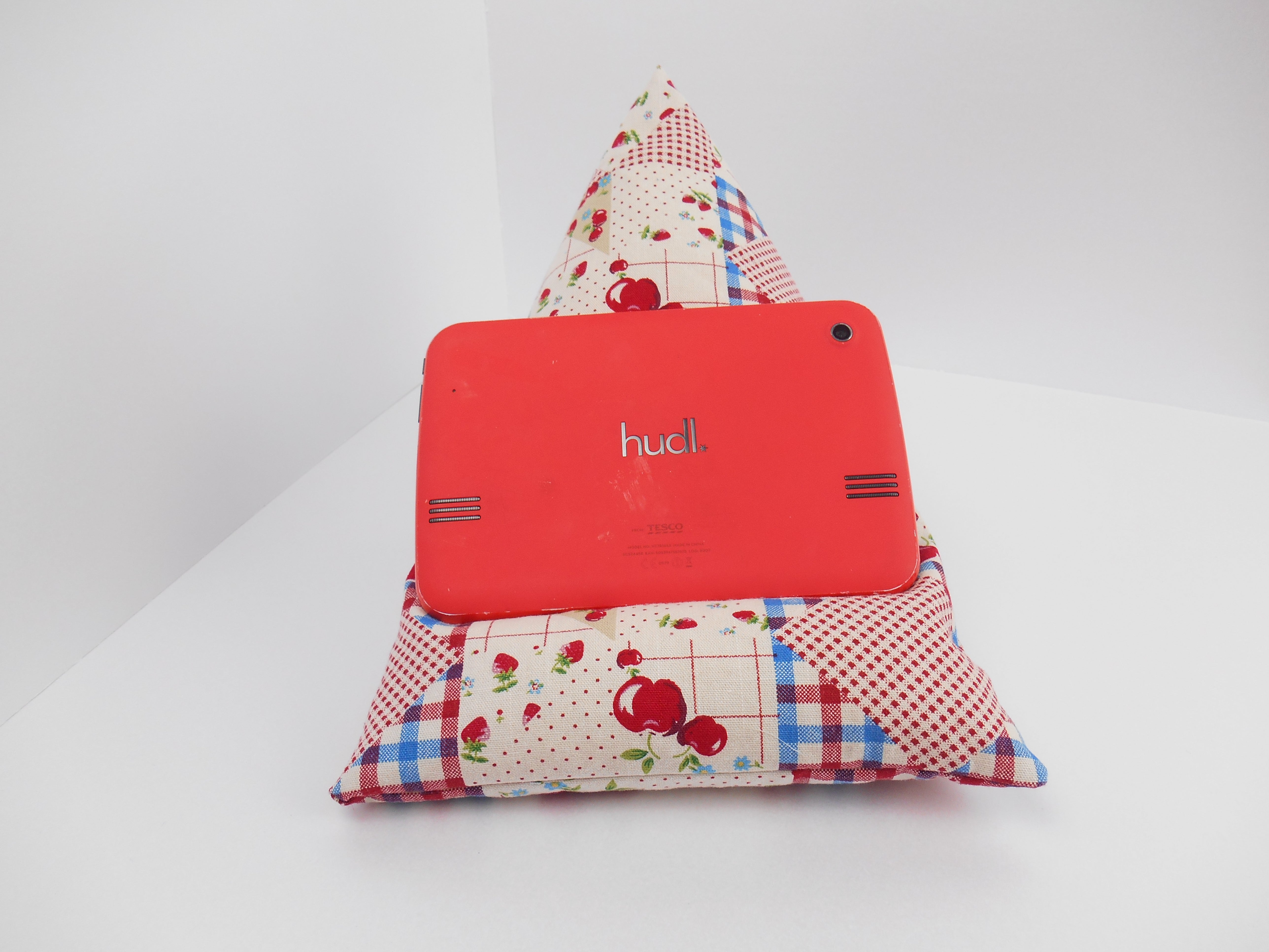 Red apple Tablet or iPad Holder,  Bean Bag Cushion