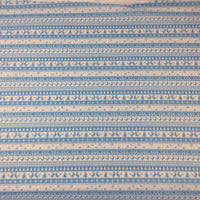 blue Scandinavian style poly cotton fabric