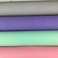 Fat quarter bundle of spotted fabric