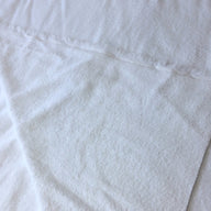 Brilliant white terry toweling fabric, 100% cotton double sided