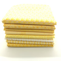 Yellow basically hugs collection by Red Rooster fat quarter bundles